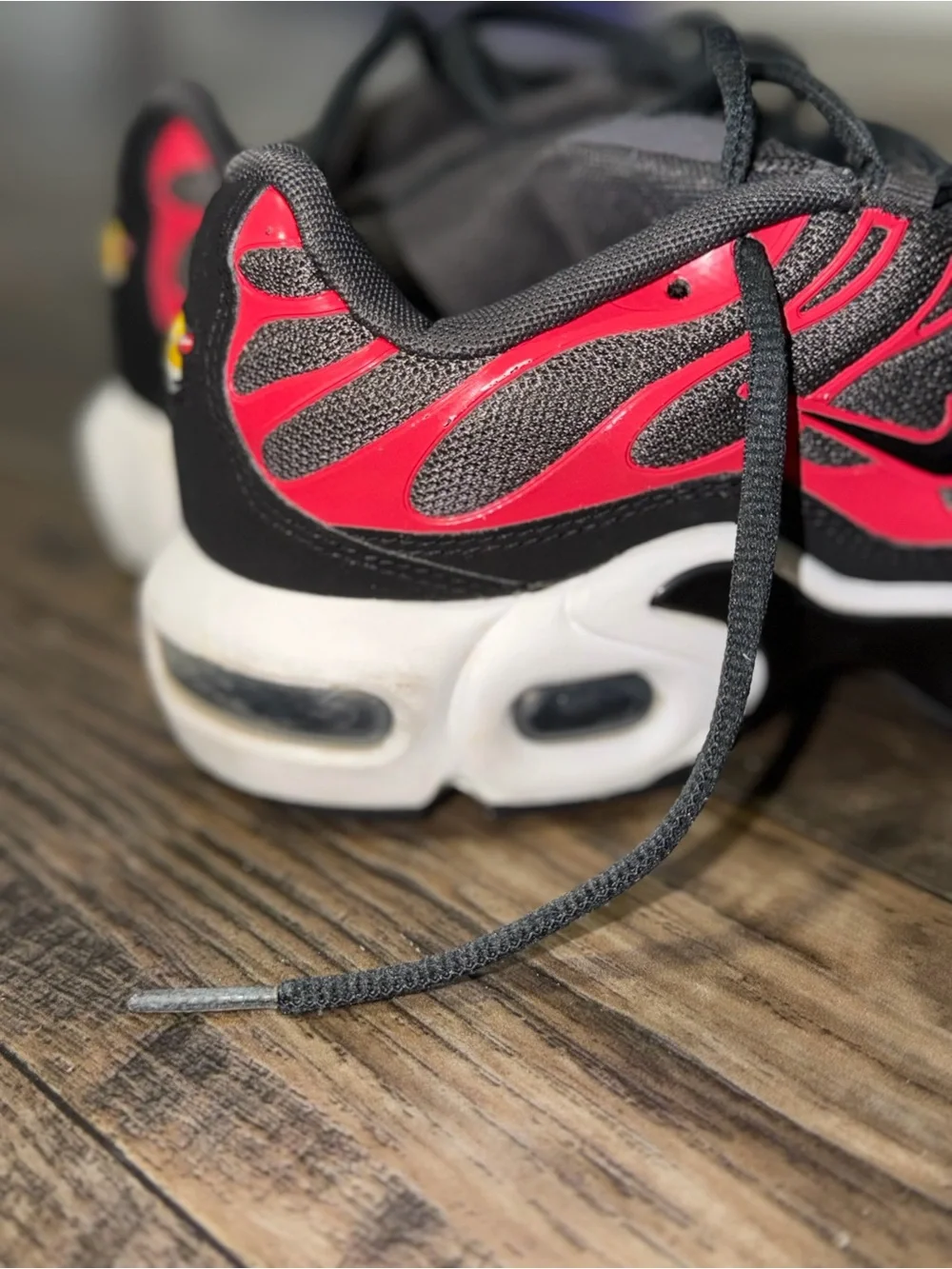Kids Black and Red Athletic Sneakers